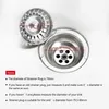 2 Stücke Siebkörbchen Spüle Ersatzteile Küchenspüle Sieb Produktbild-Vorschau 4