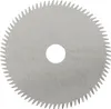 A close-up, top-down view of a circular saw blade. Produktbild-Vorschau