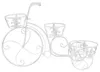 vidaXL Scalini a forma di fiore a forma di bicicletta in Anteprima dell’immagine prodotto 9