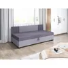 Čalúnené jednolôžko 90x195 POLYNA 1 - grafitová / šedá Náhľad obrázku produktu 1