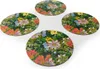 4er Set Tischsets, Platzsets rund Floral Blumen bunt Kork Produktbild-Vorschau 3