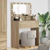vidaXL Schlafzimmer-Frisiertische Sonoma-Eiche 80 x 39,6 x Produktbild-Vorschau 2