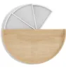 A white and natural colored jewelry organizer with multiple compartments. Náhled obrázku produktu