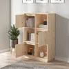 vidaXL Highboard 74x35x117 cm masivní borovicové dřevo Náhled obrázku produktu 3