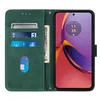 A green flip-style phone case with card slots and a phone inside is shown. Produktbild-Vorschau