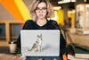 MuchoWow® Laptop Aufkleber Sticker Cover Husky vor weißem Produktbild-Vorschau 5