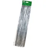 A package of silver tinsel strands, likely for holiday decoration, is presented against a white background. Produktbild-Vorschau