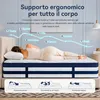 Materasso 90x200, 26 cm di altezza con topper integrato, Anteprima dell’immagine prodotto 4