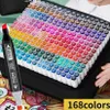 168 barev graffiti pera, zvýrazňovač, skicák s dvojitým Náhled obrázku produktu 3