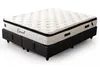 A mattress on a bed base, shown from a diagonal angle. Produktbild-Vorschau