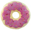Donut Kissen - Plüsch Dekokissen Zierkissen rundes Produktbild-Vorschau 1