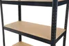 Kovový regál P9040, 180x90x40, nosnost 875 kg, černý Náhled obrázku produktu 6