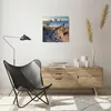 Wanduhr - Quadrat - Glasuhr - Meer Strand Düne - 40x40cm - Produktbild-Vorschau 6