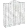 Gabionen mit Hochbogen 12Stk. 200x50x200/220cm Verzinktes Produktbild-Vorschau 3