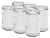 A group of empty glass jars. Podgląd zdjęcia produktu