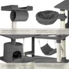 tectake® Arbre à chat Marcel 141 cm avec escalier, cordon Voir les images du produit 11