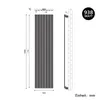 SONNI 1800×542 mm antracite radiatore a pannello monostrato Anteprima dell’immagine prodotto 8
