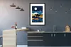 MuchoWow® Gerahmtes Poster Nacht - Gold - Marmor - Abstrakt Produktbild-Vorschau 5