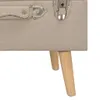 vidaXL Hocker mit Stauraum 40 cm Beige Stoff Produktbild-Vorschau 9