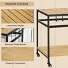 Servierwagen im Industrie-Design, wetterbeständig, 3 Haken, Produktbild-Vorschau 6
