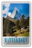 Blechschild Reise 12x18cm Matterhorn Schweiz Wald Gebirge Produktbild-Vorschau 1