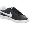A black Nike Court Royale sneaker with a white Nike swoosh logo and white sole, shown from a side angle on a white background. Náhled obrázku produktu