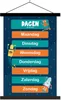MuchoWow® Textilposter Kindergarten - Bildung - Tage - Produktbild-Vorschau 1
