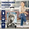MuchoWow® Koffer Handgepäck Trolley Rollkoffer Kleine Produktbild-Vorschau 2