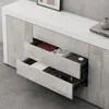 doporro Sideboard Kommode in Weiß matt und Beton 167x36 cm Produktbild-Vorschau 5