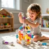 Malplay - Tubi magnetici 3D da costruzione, 42 pezzi, Anteprima dell’immagine prodotto 5