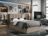 NORDELO Boxspringbett INCANTO 120x200 cm AMOR Velvet Taupe Produktbild-Vorschau 7