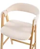 BELIANI Barstuhl 2er Set Beige Bouclé Gepolstert mit Produktbild-Vorschau 8