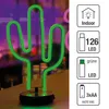 LED Kaktus grün Lampe Leuchte Deko 131 LED´s Indoor Produktbild-Vorschau 2