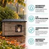 Katzenhaus XL Katzenhütte Katzenhöhle Outdoor draußen Produktbild-Vorschau 3