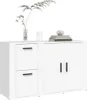 vidaXL Sideboard Blanc 100x33x59,5 cm Bois composite Voir les images du produit 4