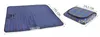 A picnic blanket is shown in two states: unfolded and folded, with dimensions indicated. Produktbild-Vorschau