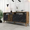Skye Decor, Milan - Walnut, Black Marble, Produktbild-Vorschau 2