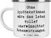 Mr. & Mrs. Panda Emaille Tasse Spruch Apothekerin Produktbild-Vorschau 1