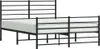 A black metal bed frame with a white mattress is shown against a white background. Náhľad obrázku produktu