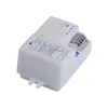 A white motion sensor device with labels and connectors. Produktbild-Vorschau