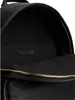 The inside of a black backpack. Produktbild-Vorschau