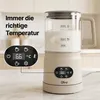 Olvy Elektrischer Milchaufschäumer aus Glas 4-in-1, 500 W, Produktbild-Vorschau 7