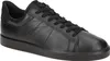 A black leather sneaker is shown from the side against a white background. Voir les images du produit