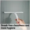 DEKAZIA® Duschabzieher Weiß Silikon – Abzieher Dusche mit Produktbild-Vorschau 2