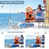 A child on a sailboat, with smaller inset images showing different resolutions. Produktbild-Vorschau