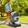 PawHut Hundetrolley, faltbarer Hundebuggy, Hundewagen mit Produktbild-Vorschau 2