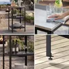 Outdoor Standregal ’Bolognano’ 92x50x50 cm Schwarz/Silber Produktbild-Vorschau 9