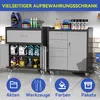 Stabiler Metall-Werkzeugschrank mit Rollen – 75 × 42 × 88 Produktbild-Vorschau 6