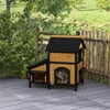 PawHut kattenhuis van hout, kattenhut, kattenhol, hok voor Productafbeelding-voorbeeld 2