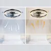 Nowoczesny Żyrandol Led Z Wiatrakiem Lampa Sufitowa Czarna Podgląd zdjęcia produktu 6